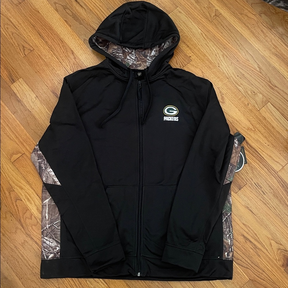 NWT NFL/ Dunbrooke/Realtree Xtra Camo Green Bay Packers Hoodie Jacket-XL
